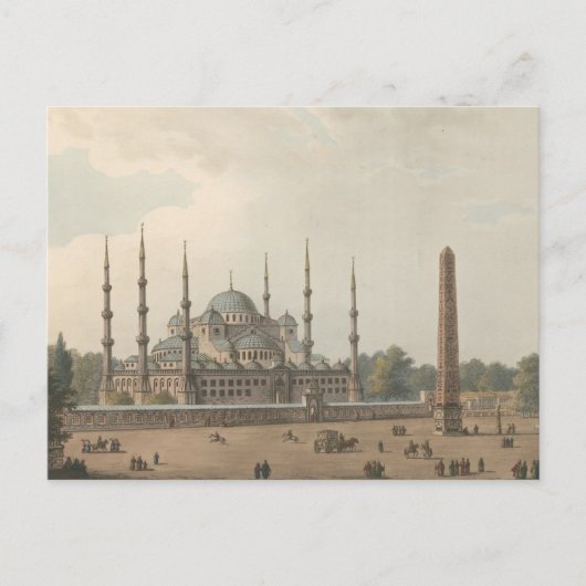 De blauwe moskee van Sultan Ahmed, Istanbul, Turki Briefkaart (Voorkant)
