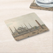 De blauwe moskee van Sultan Ahmed, Istanbul, Turki Kartonnen Onderzetters (Schuin)