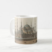 De blauwe moskee van Sultan Ahmed, Istanbul, Turki Koffiemok (Voorkant links)