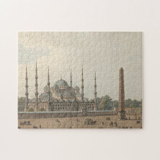 De blauwe moskee van Sultan Ahmed, Istanbul, Turki Legpuzzel (Horizontaal)