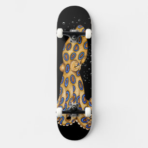 De blauwe Octopus van de Ring en de Bubbles Kunst Persoonlijk Skateboard