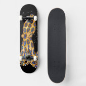 De blauwe Octopus van de Ring en de Bubbles Kunst Persoonlijk Skateboard (Voorkant)