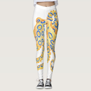 De blauwe Octopus van de Ring Leggings