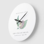 DE BLAUWE OLIJF WATERCOLOUR BEWAART DE GIFT VAN GROTE KLOK (Hoek)