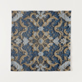 De blauwe omhelzing van de koningin wandkleed (Voorkant (horizontaal))