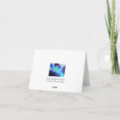 De Blauwe Orchidee Dank U Kaart (Achterkant)