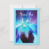 De Blauwe Orchidee Save the Date Aankondiging (Voorkant)