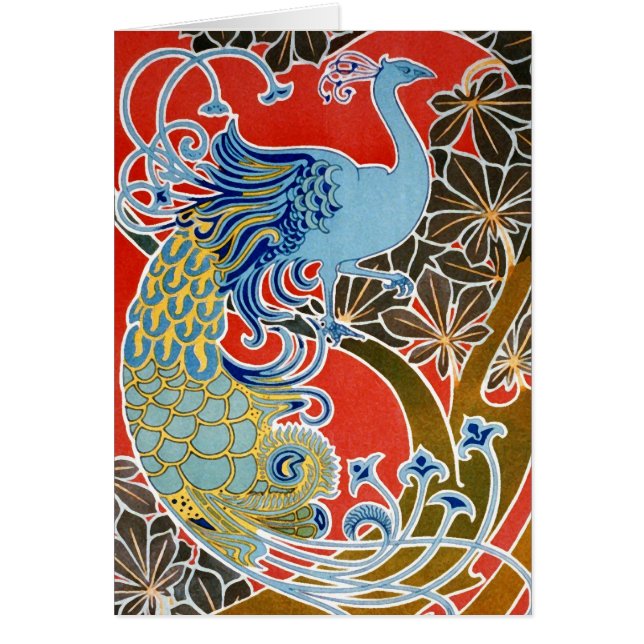 De blauwe pacock (Voorkant)