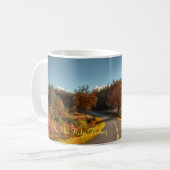 De blauwe parkeerplaats koffiemok (Voorkant links)