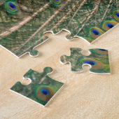 De blauwe pauw legpuzzel (Zijkant)