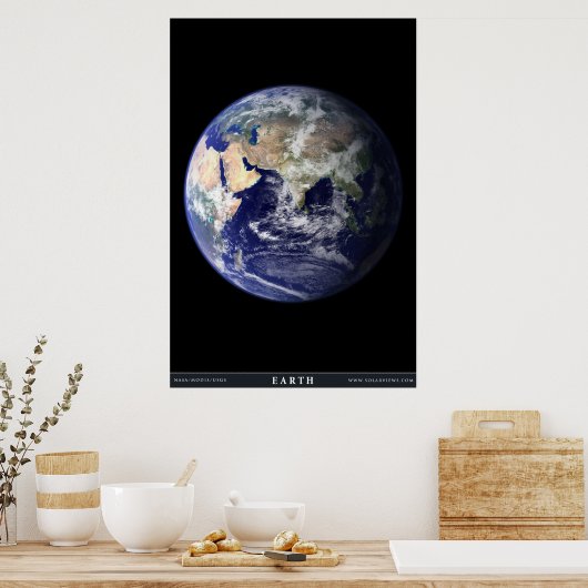De blauwe planet poster (Keuken)