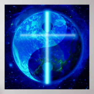 De blauwe planet poster