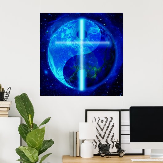 De blauwe planet poster (Thuiskantoor)