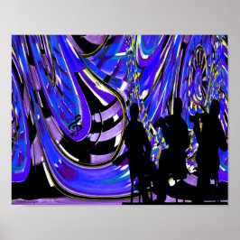 De blauwe plekken in New Orleans Poster