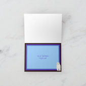 De blauwe Polaire Beren danken u kaarden Bedankkaart (Binnen)