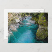 De blauwe pools, Nieuw-Zeeland - Briefkaart (Voorkant / Achterkant)