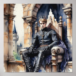 De Blauwe Prins Wordt Koning. Poster