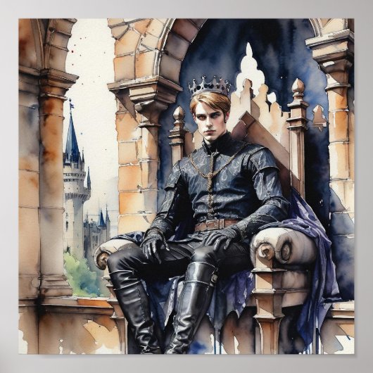 De Blauwe Prins Wordt Koning. Poster (Voorkant)