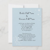 De blauwe Retro Dansers van het Huwelijk Kaart (Achterkant)