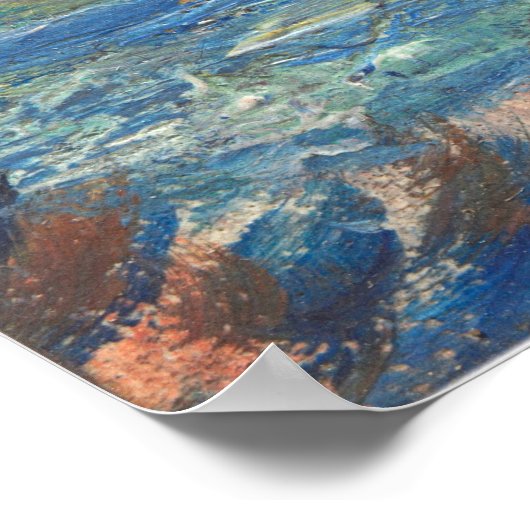 De blauwe rivier - Auguste Renoir Fine Art Poster (Hoek)