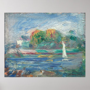 De blauwe rivier - Auguste Renoir Fine Art Poster