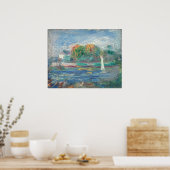 De blauwe rivier - Auguste Renoir Fine Art Poster (Keuken)