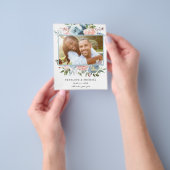 De blauwe roze Floral van de begroting sparen de D Flyer (Hand)