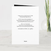 De blauwe Samenvatting van de Vogel - het Kaart (Achterkant)