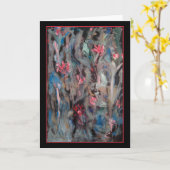 De blauwe Samenvatting van de Vogel - het Kaart (Gele Bloem)