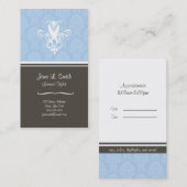 De blauwe Schaar van het Tapijtwerk Afsprakenkaartje (Voorkant / Achterkant)