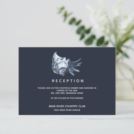 De blauwe schelp | Bodemafdekking Kaart (Staand voorkant)