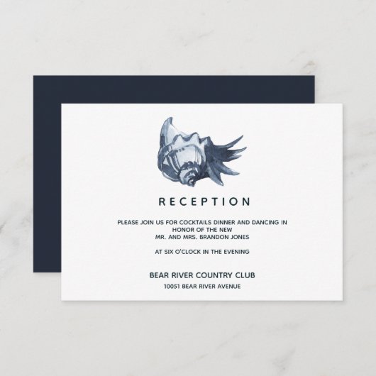 De blauwe schelp | Bodemafdekking Kaart (Voorkant / Achterkant)