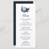 De blauwe schelp | Menu Nautical Wedding (Voorkant / Achterkant)