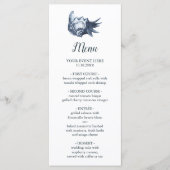 De blauwe schelp | Menu Nautical Wedding (Voorkant)