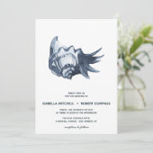 De blauwe schelp | Uitnodiging tot weddenschappen (Staand voorkant)