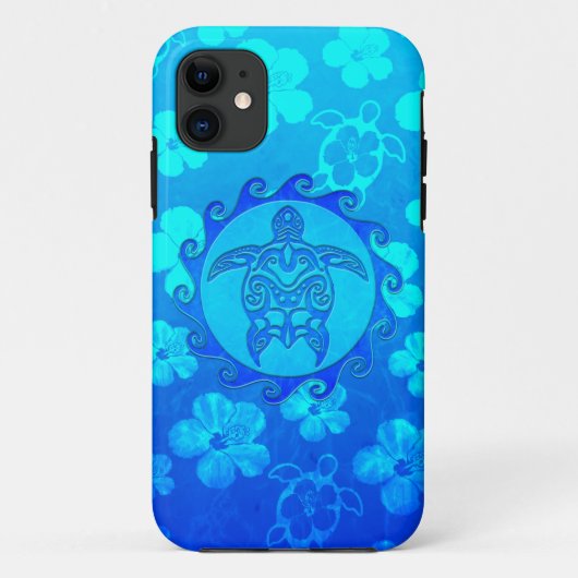 De blauwe StammenZon van de Schildpad Case-Mate iPhone Case (Achterkant)