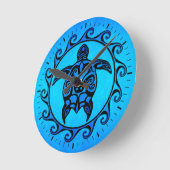 De blauwe StammenZon van de Schildpad Ronde Klok (Hoek)