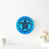 De blauwe StammenZon van de Schildpad Ronde Klok (Huis)
