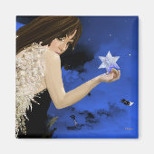 De blauwe ster magneet (Voorkant)