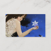 De blauwe ster. visitekaartje (Achterkant)