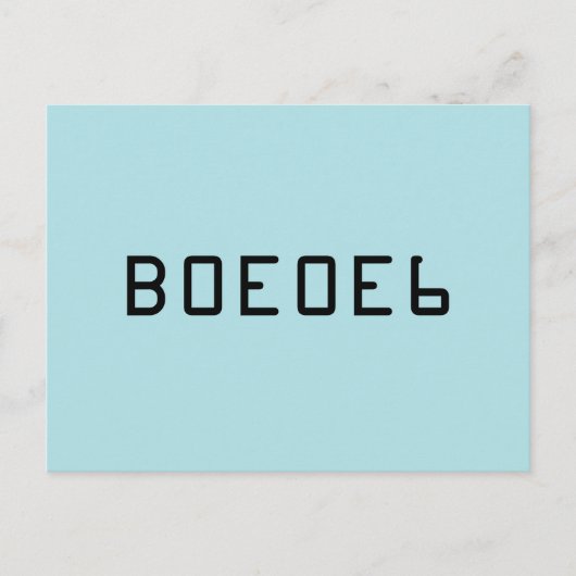 De Blauwe Stevige Kleur van het poeder met het Briefkaart (Voorkant)