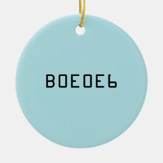 De Blauwe Stevige Kleur van het poeder met het Keramisch Ornament