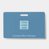 De Blauwe Steward - Naambadge Horizontaal Badge (Achterkant)