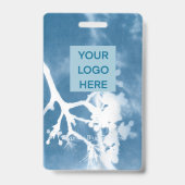 De blauwe steward - naamplaatje badge (Achterkant)