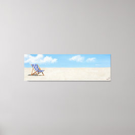 De Blauwe Stoel Canvas Print - door Just Dahl