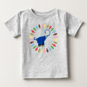 De BLAUWE T-shirt van het Sleeve van het Pet van