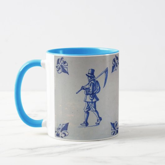 De Blauwe Tegel van Delft - Sjabloon Mok (Links)