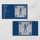 De Blauwe Tegel van Delft - Sjabloon Visitekaartje (Voorkant / Achterkant)