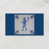 De Blauwe Tegel van Delft - Sjabloon Visitekaartje (Achterkant)
