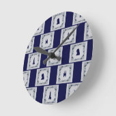 De blauwe tegels van Delft van de collage Ronde Klok (Hoek)